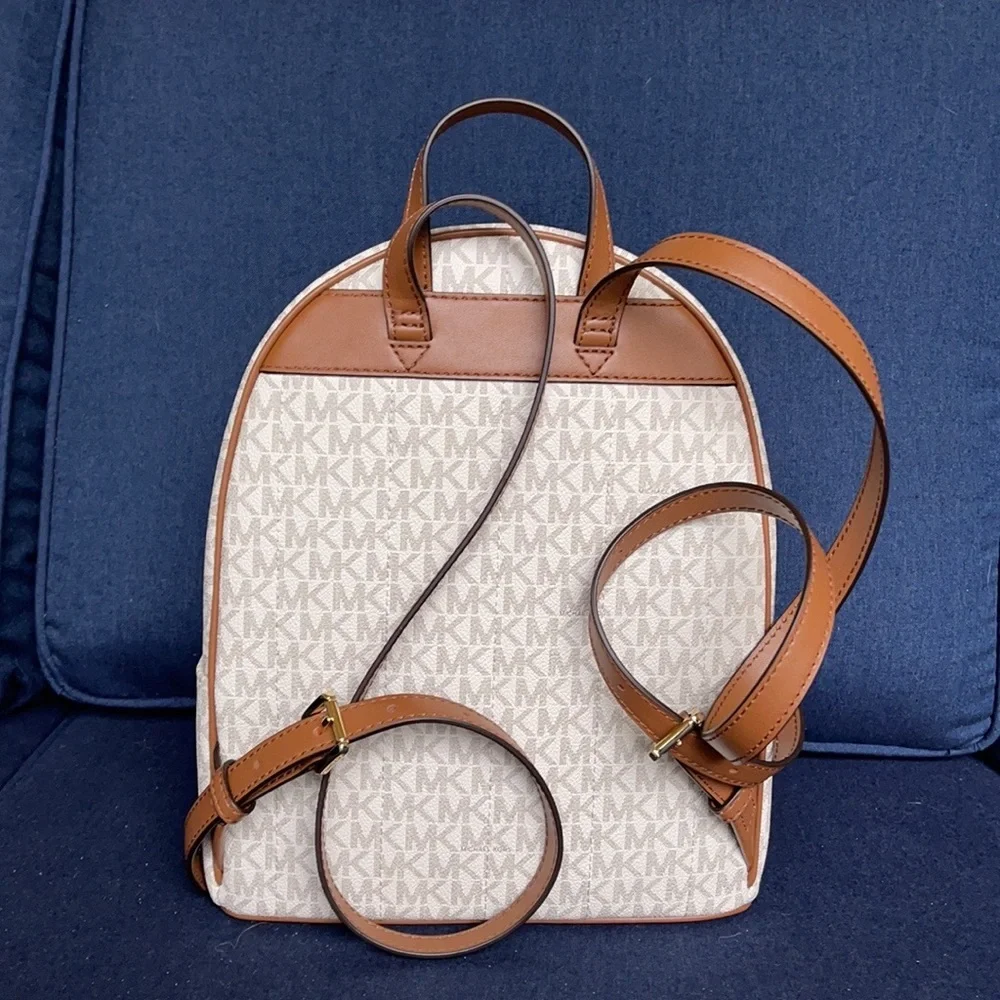 MICHAEL KORS Kenly Medium Backpack Signature Vanilla Bag